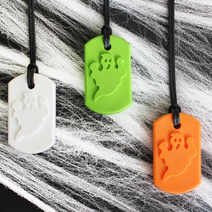 ARK BOO Chew Ghost Necklace - Chewable Pendant for Oral Motor Needs