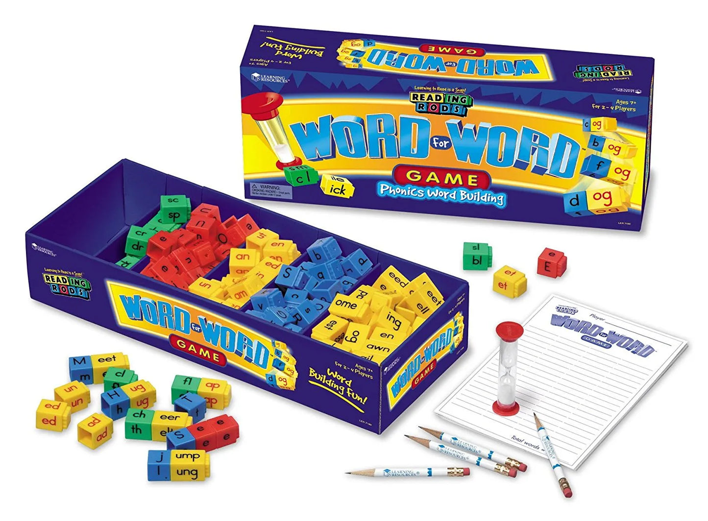 Reading Rods® Word for Word® Game: Phonics Word Building