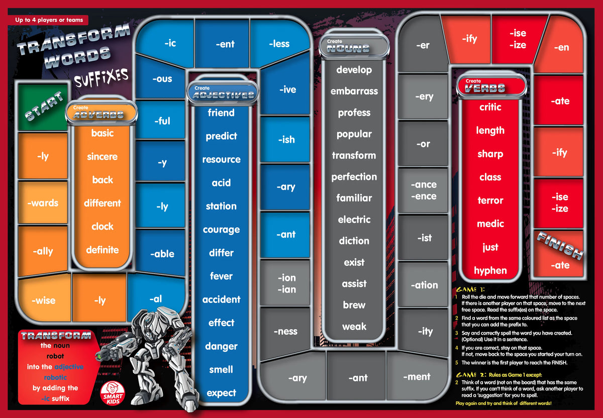 Letters and Sound Board Games - Phase 6