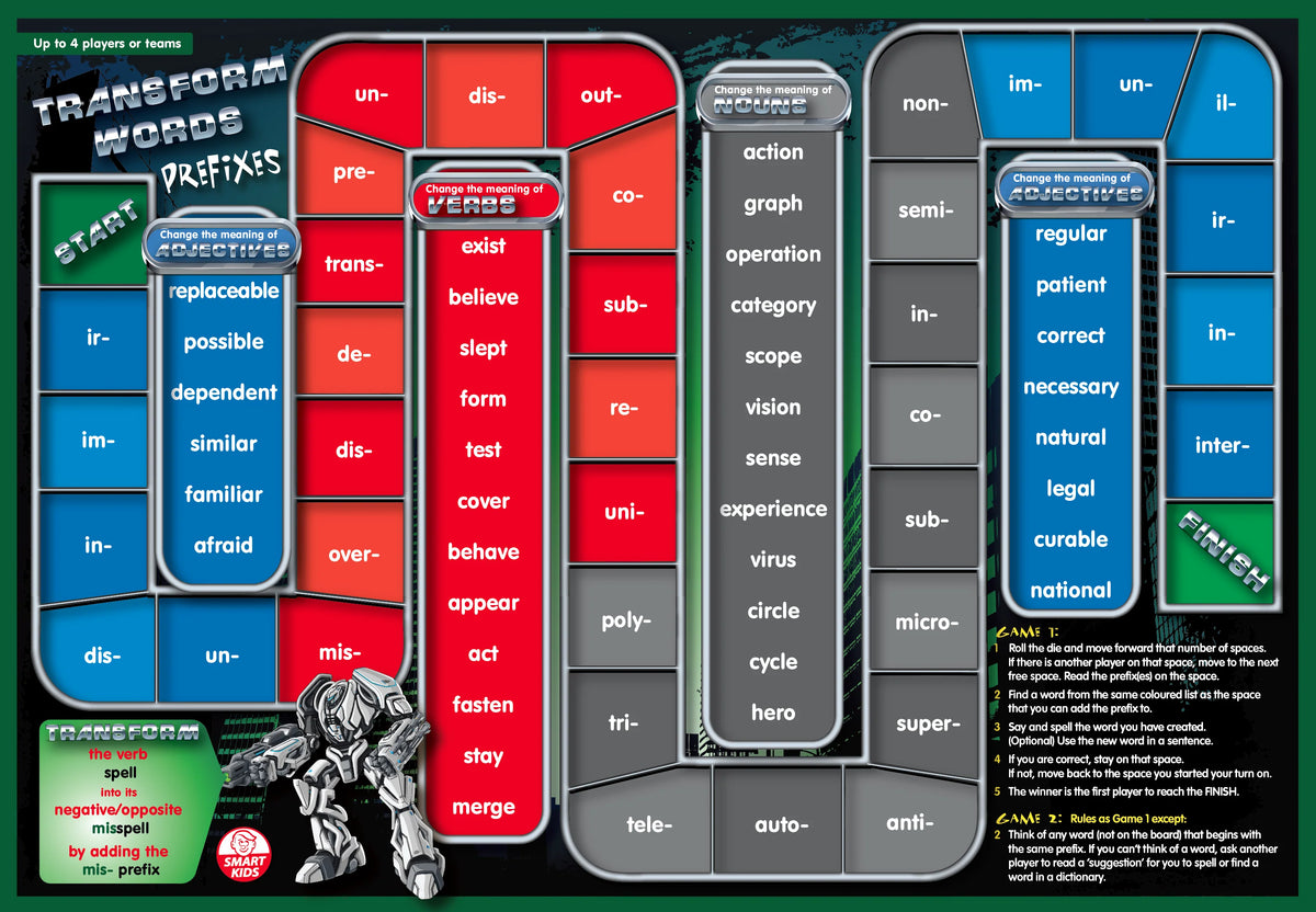 Letters and Sound Board Games - Phase 6
