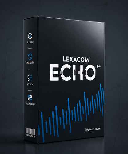 Lexacom Echo Speech Recognition Software – SEND & Workplace Aid (12 Month Licence)