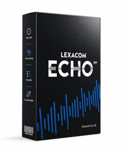 Lexacom Echo Speech Recognition Software – SEND & Workplace Aid (12 Month Licence)