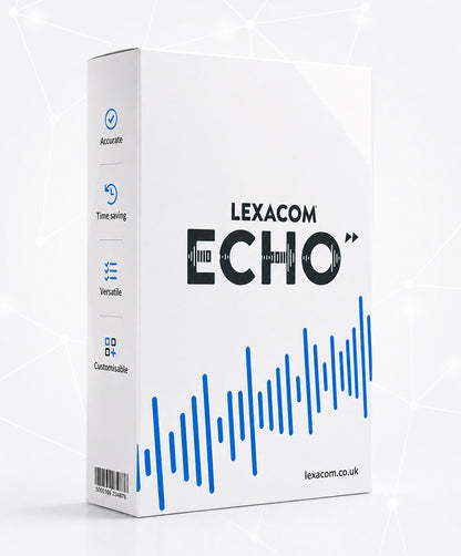 Lexacom Echo Speech Recognition Software – SEND & Workplace Aid (12 Month Licence)