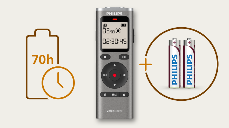 Philips DVT1170 VoiceTracer Audio Recorder