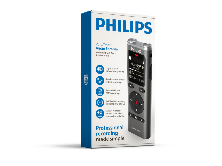 Philips DVT2075 VoiceTracer Audio Recorder