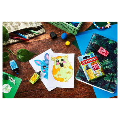 Stabilo Boss Mini Animal Vibes Highlighters (3 Pack) – Fun Learning Support for All Ages