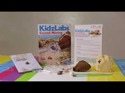 4M KidzLabs Crystal Mining Kit - Geology STEM Toy 5+