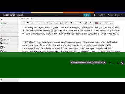 ReadSpeaker TextAid — Workplace Text-to-Speech and Literacy Support Software for Dyslexic Adults
