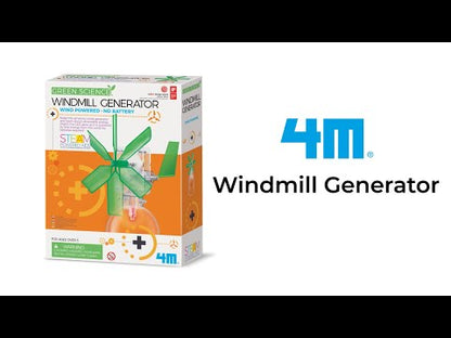 4M Green Science Windmill Generator Kit - Wind Power STEM Toy 5+