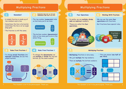 Maths Fractions 2: Adding, Subtracting, Multiplying and Dividing Fractions