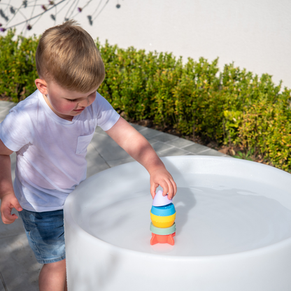 tickit® SiliSoft Rocket Stacker Rainbow Sensory Toy, 6pc