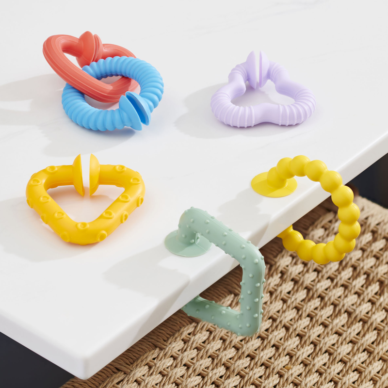 tickit® SiliSoft Pop Loops Rainbow Sensory Toy, 6 Shapes