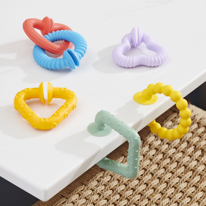 tickit® SiliSoft Pop Loops Rainbow Sensory Toy, 6 Shapes
