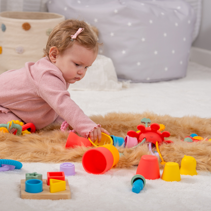 tickit® SiliSoft Activity Set (Rainbow) – 7-in-1 Silicone and Bamboo Sensory Activity Set