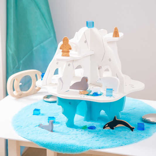 tickit® Polar Island Wooden Small World Play Set | Ages 3+