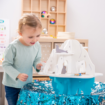 tickit® Polar Island Wooden Small World Play Set | Ages 3+