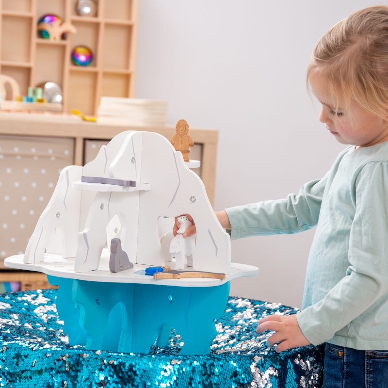 tickit® Polar Island Wooden Small World Play Set | Ages 3+