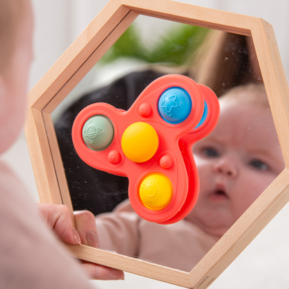 tickit® SiliSoft Jumbo Spinner Rainbow Fidget Toy