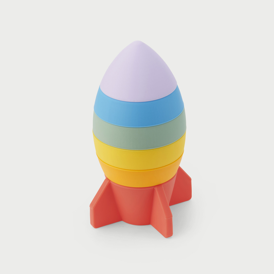 tickit® SiliSoft Rocket Stacker Rainbow Sensory Toy, 6pc