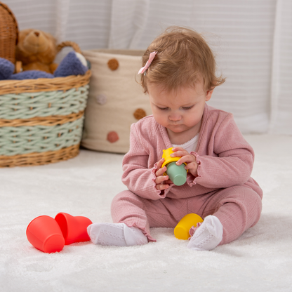 tickit® SiliSoft Activity Set (Rainbow) – 7-in-1 Silicone and Bamboo Sensory Activity Set