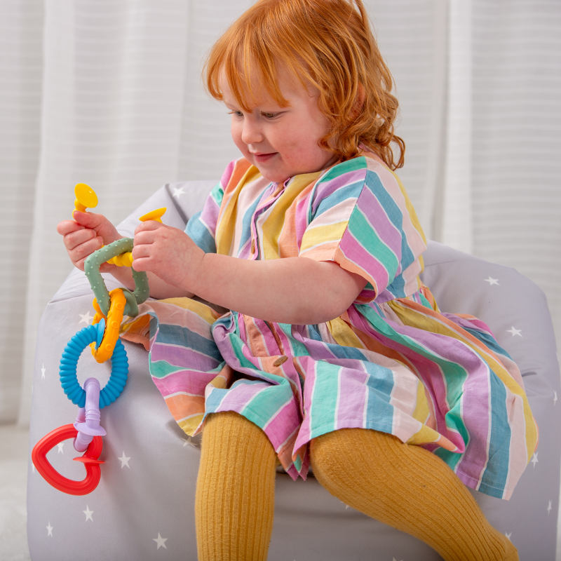 tickit® SiliSoft Pop Loops Rainbow Sensory Toy, 6 Shapes