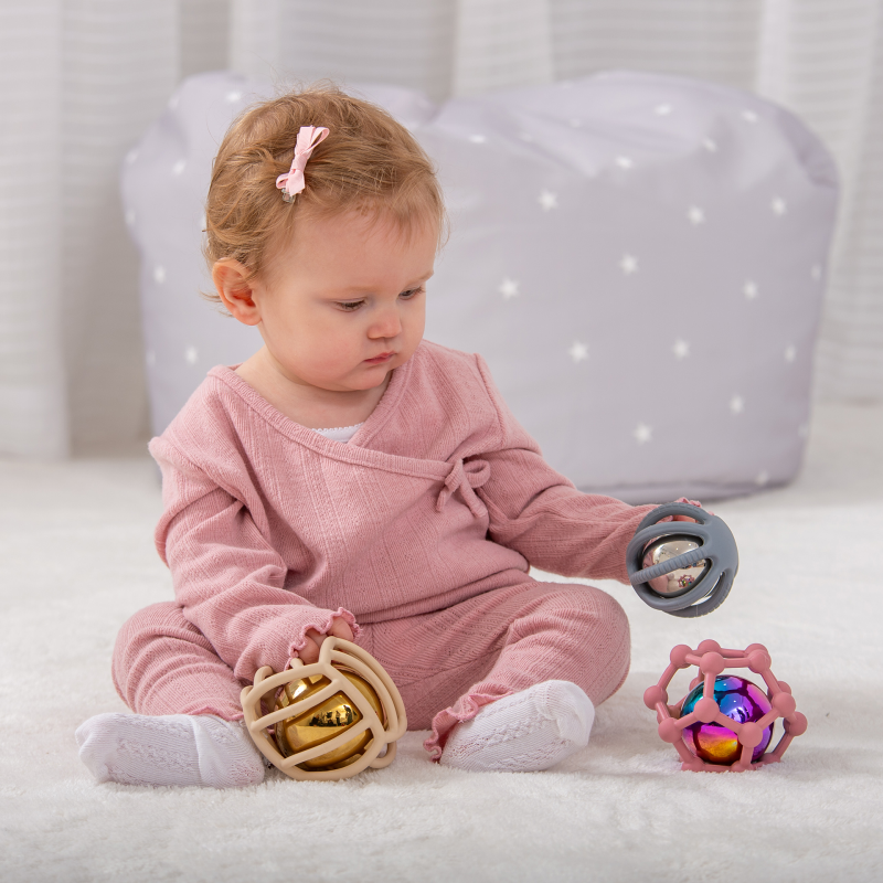 tickit® SiliSoft Sensory Steel Balls Earth, 6-Piece Sensory Set