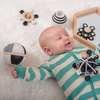 tickit® SiliSoft Curiosity Set (Black & White) – 5-in-1 Baby Sensory and Teething Set