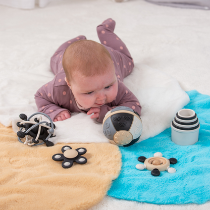 tickit® SiliSoft Curiosity Set (Black & White) – 5-in-1 Baby Sensory and Teething Set