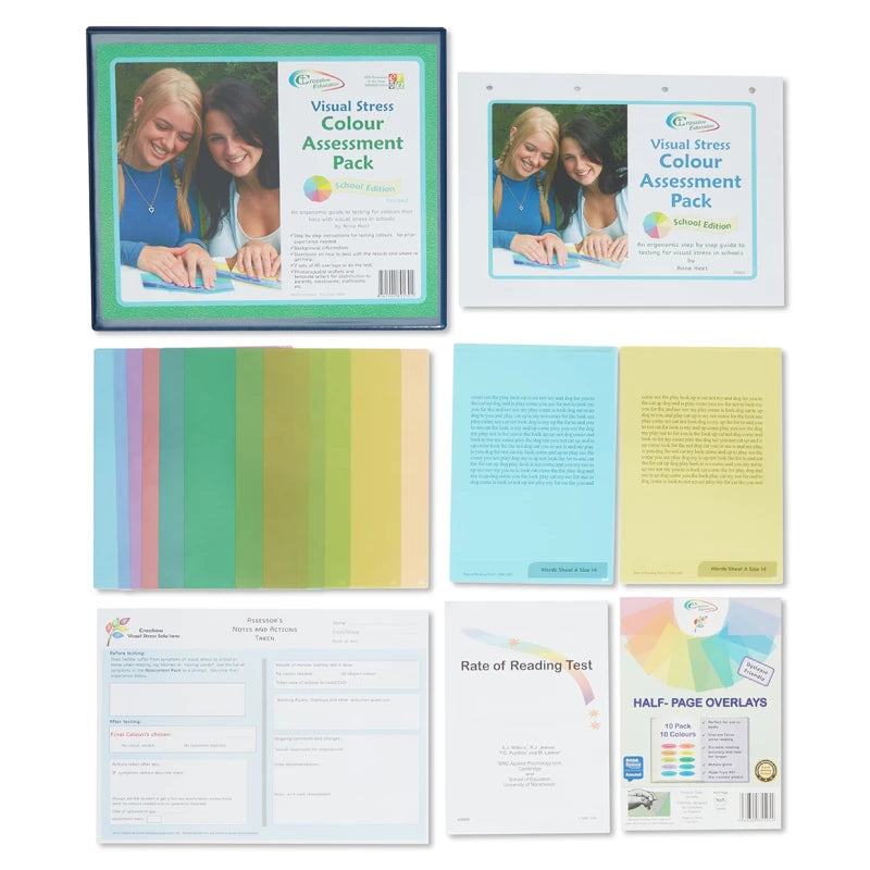 Crossbow Coloured Overlay Assessment Pack - School Edition