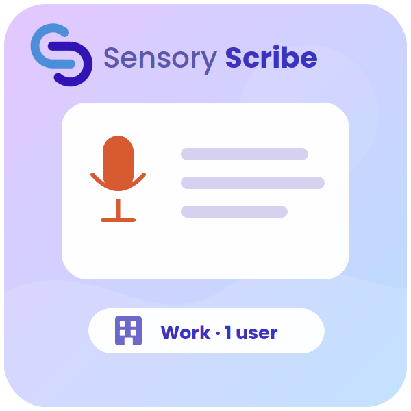 Sensory Scribe for Windows Workplace Single User Licence