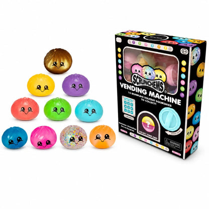 Scrunchems Dumpling Vending Machine - 10 Piece Squishy Toy Set