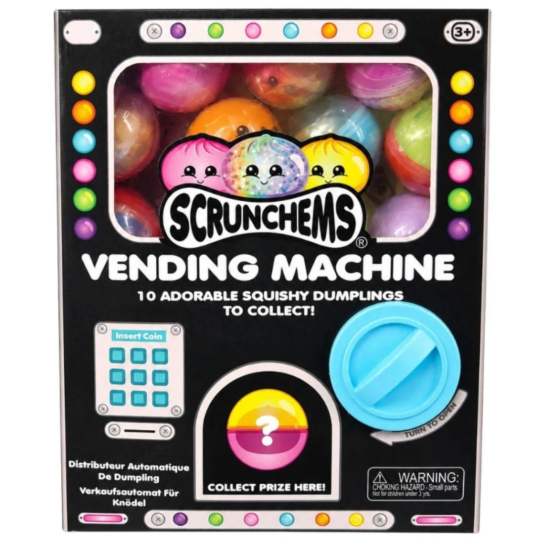 Scrunchems Dumpling Vending Machine - 10 Piece Squishy Toy Set