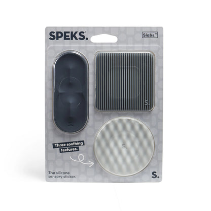 Speks. Slabs 3 Pack - 3 Silicone Sensory Stickers