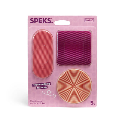 Speks. Slabs 3 Pack - 3 Silicone Sensory Stickers