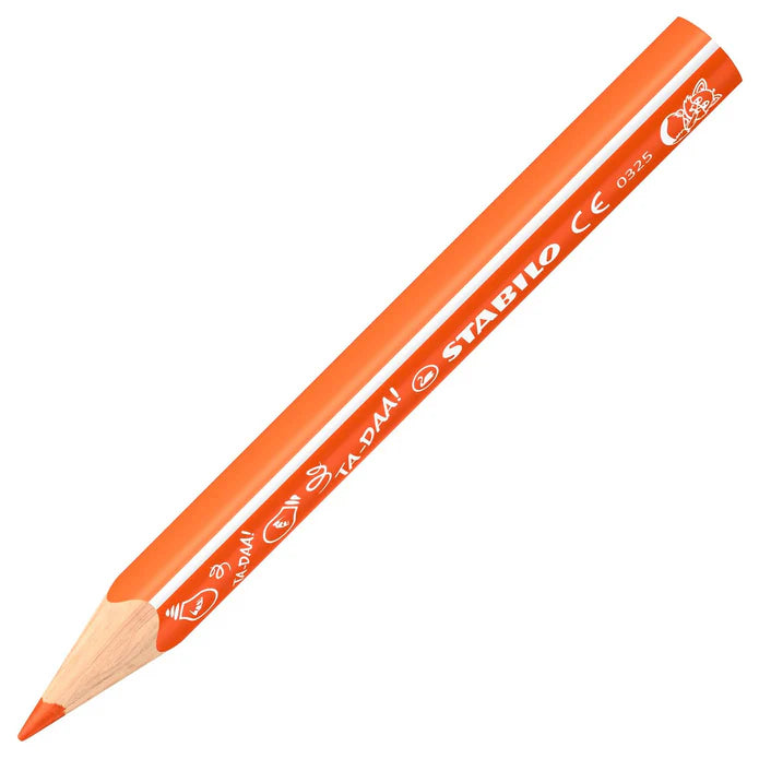 Stabilo Trio Thick Short Animal Vibes Colouring Pencils (12 Pack) – Easy‑Grip for Ages 4+