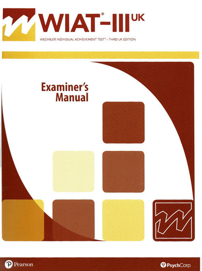 WIAT-III UK-Wechsler Individual Achievement Test - Third UK Edition