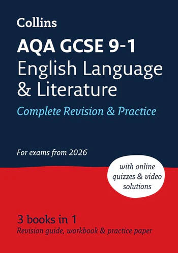 AQA GCSE 9-1 English Language and Literature Complete Revision & Practice: Ideal for the 2026 and 2027 exams includes online edition, quizzes and video solutions (Collins GCSE Grade 9-1 Revision)