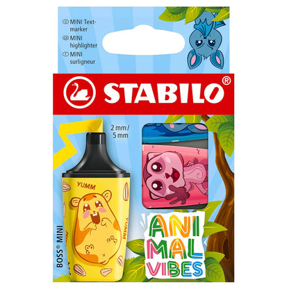 Stabilo Boss Mini Animal Vibes Highlighters (3 Pack) – Fun Learning Support for All Ages