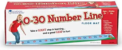 0-30 Number Line Floor Mat - Learning Resources | The Dyslexia Shop