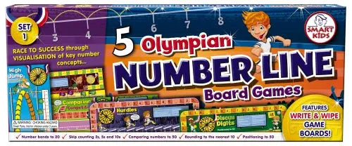 5 Olympian Number Line Board Games | The Dyslexia Shop