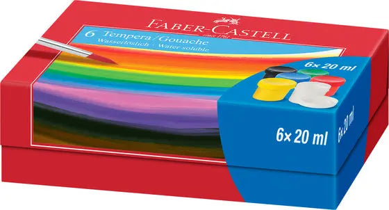6 Tempera Colour Pots | The Dyslexia Shop