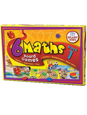 6 Maths Board Games - Pack 1