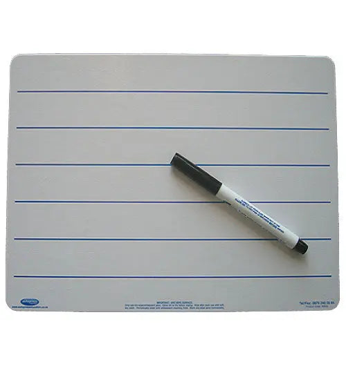 A4 Lined Whiteboard, Pen, Erasing Felt & Bag | The Dyslexia Shop