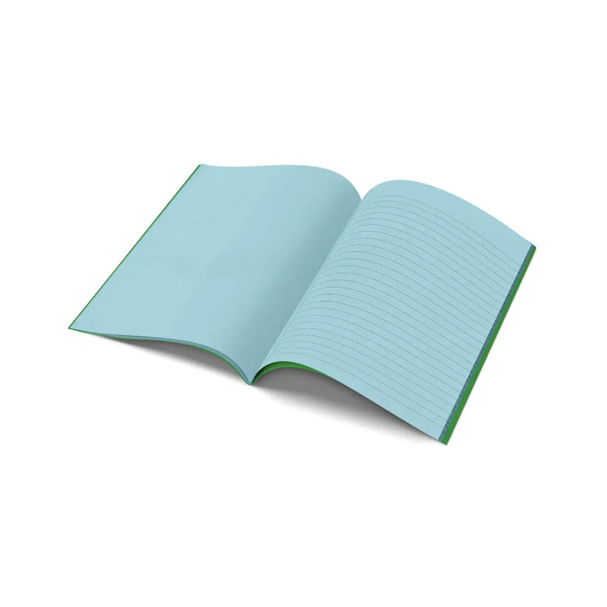 A4 - Project Book - 10mm Lined and Plain on Alternate Page Tinted (Green Cover) | The Dyslexia Shop
