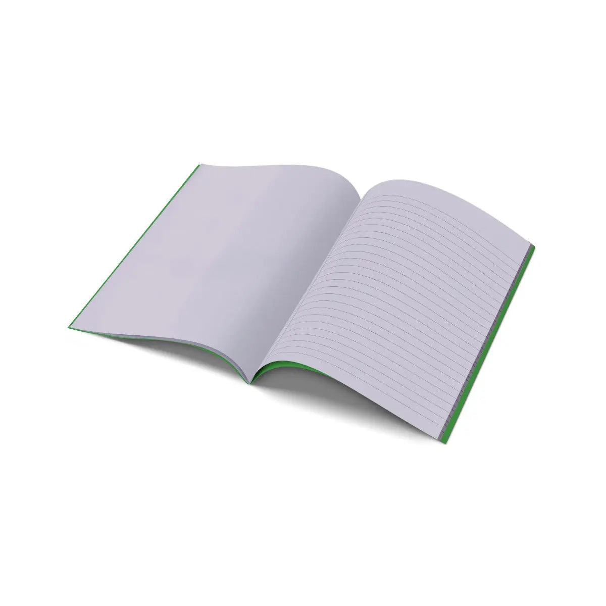 A4 - Project Book - 10mm Lined and Plain on Alternate Page Tinted (Green Cover) | The Dyslexia Shop