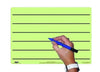 A4 Tinted Dry-Wipe Board-Pen-Bag Green-Lined | The Dyslexia Shop
