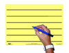 A4 Tinted Dry-Wipe Board-pen Yellow-Lined | The Dyslexia Shop