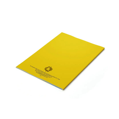 A5 (9" x 7") - 10mm Lined Tinted Paper - Exercise Book (Yellow Cover) | The Dyslexia Shop
