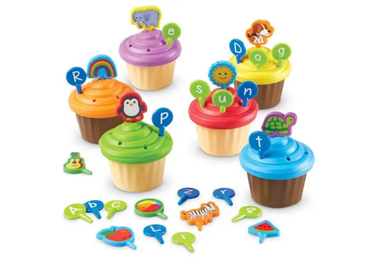 ABC Party Cupcake Toppers | The Dyslexia Shop