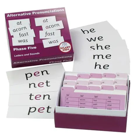 Alternative Pronunciations Flashcards - Phase Five | The Dyslexia Shop